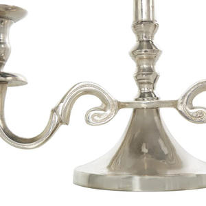 Candelabros de aluminio de 3 brazos chapados en plata de diseño elegante para el hogar y la boda decoración de mesa candelabros de suelo - Product Image 2