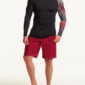 Haut de bain Rash Guard pour homme, design de manches imprimées contrastées, chemise de surf légère et protectrice contre les UV - Product Image 4