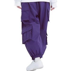 Pantalon de neige fabriqué en usine de haute qualité Baggy Ski/Snowboard imperméable avec coupe-vent caractéristique jambe large Style cargo ample - Product Image 4