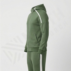 Chándal Deportivo Personalizado de Alta Calidad para Hombre, 100% Algodón, Talla Grande, Chándal Deportivo de Invierno Transpirable, Color Personalizado - Product Image 3