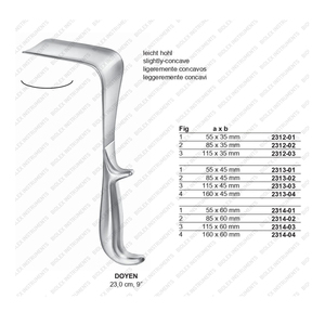 Doyen Espéculo vaginal Instrumento quirúrgico ginecológico CE ISO Aprobado Espéculo Tamaño Espéculo de acero inoxidable - Product Image 1