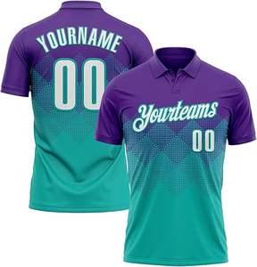 เสื้อโปโลพิมพ์ซับลิเมชันออกแบบได้ตามต้องการเสื้อผ้ากีฬาซับเหงื่อที่มีน้ำหนักเบาสำหรับทีมคลับผู้ผลิตจำนวนมาก - Product Image 1