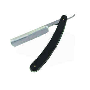 Maquinilla de afeitar plegable de acero inoxidable para quitar el pelo, mango de madera, cuchilla recta - Product Image 6