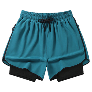 Unisex Basketball Shorts Blue Sublimated Print Elastic Waist Breathable Regular Fit Adult Sports Wear All Seasons Quick Dry - Product Image 5