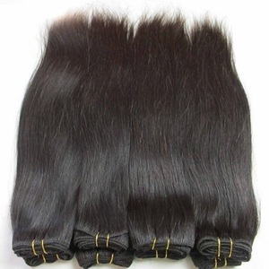 มัดผมมนุษย์แบบไม่ผ่านกระบวนการผมมนุษย์แบบถักสองชั้น - Product Image 1