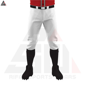 Maillots de baseball pour adultes en gros, ensembles uniformes, 100% polyester, imprimés par transfert thermique, respirants, col rond, noms d'équipe et logos personnalisés - Product Image 3