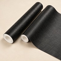 Papier peint texturé noir MORLENX pour salon moderne, chambre à coucher, bureau, murs décoratifs intérieurs