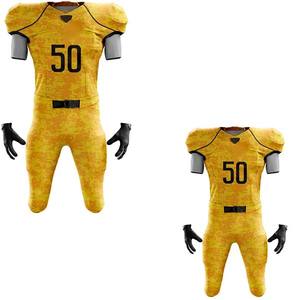 Uniforme de Fútbol Americano Personalizado, Estilo Único para Equipo Nacional, Transpirable, de Secado Rápido, Estampado, Mangas Cortas, 100% Poliéster, Unisex - Product Image 4