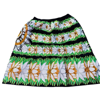 Jupes polynésiennes hautement recommandées pour femmes, respirantes, en polyester doux, longueur genou, style îles du Pacifique, broderie décontractée