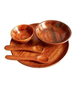 Wood <b>Dinner</b> <b>Set</b> Of <b>8</b> Pieces Lowest price Hot Selling Modern Design Wooden Dining <b>Set</b> - Product Image 1