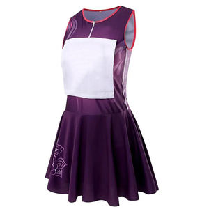 Custom <b>Purple</b> Netball Uniform <b>for</b> Ladies Latest Design Breathable Polyester Netball <b>Dress</b> with Sublimation Printing OEM Teamwear - Product Image 1
