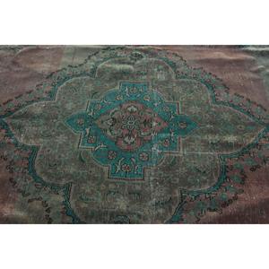 Alfombra Turca, Alfombra Vintage Extra Grande de 9,8x12,3 pies, Alfombra Marroquí de Lana Marrón y Azul - Product Image 5