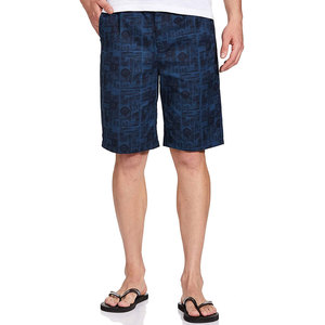 Blue Color Cotton Casual Printed Shorts Men's <b>Classic</b> style printed shorts Wholesale Breathable custom men printed shorts - Product Image 1