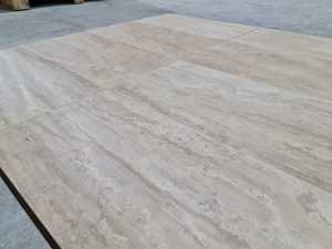 2025 Classic Light Vein Cut Travertine Decking Tiles 12mm Modern Wood-Filled Honed Durable Commercial Grade Outdoor Anti-Slip - Product Image 6