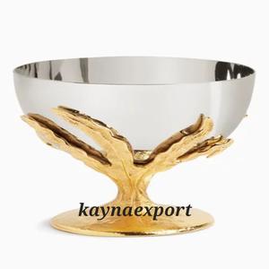 Tazón Decorativo de Acero Inoxidable Dorado Pulido, Moderno, de Lujo, Ecológico, para Servir en Fiestas, para Chocolate, Dulces, Frutos Secos, Restaurante - Product Image 2