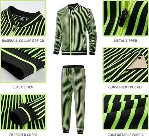 ชุดวอร์มลำลองแบบสวมใส่สบายสำหรับผู้ชาย ปี 2024 ชุดออกกำลังกายแบบสองชิ้น - Product Image 3