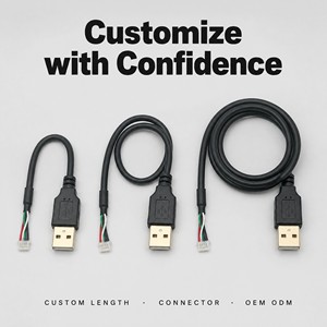 Modul kamera Tipe-A, kabel harness, transmisi sinyal pengenalan wajah, kabel UL2725, adaptor USB2.0, terminal JST-SHR-05V-S-B - Product Image 6