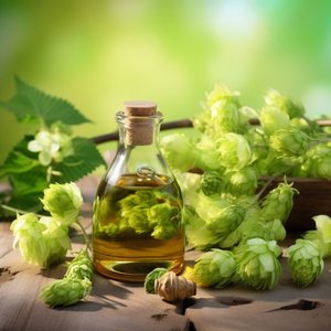 Aceite Esencial de Lúpulo de Grado Terapéutico al por Mayor a Granel con Buen Precio, Aceite Esencial de Lúpulo 100% Puro, Aceite Esencial de Lúpulo de Alta Calidad - Product Image 1