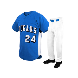 Uniforme deportivo personalizado para hombre, pantalones de jersey con bordado y botones, ropa de béisbol y softbol transpirable - Product Image 6