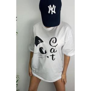 <b>Cat</b> <b>T</b>-<b>Shirt</b> - White - Product Image 1