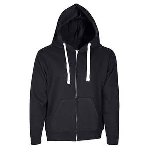 Sweats à capuche en coton polaire gris chiné Veste à glissière Independent Trading Co Sweats à capuche Sweat à capuche - Product Image 3