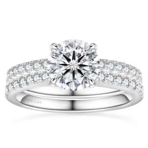 Anillo de Compromiso con Diamante Cultivado en Laboratorio con Certificación IGI HPHT CVD, Anillo de Diamante de Oro de 14K y 18K para Mujer, Anillo de Joyería de 3 Quilates - Product Image 3