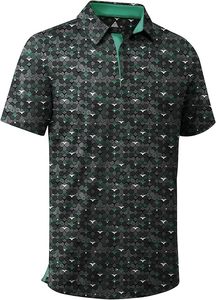Camiseta Deportiva para Hombre, con Estampado por Transferencia de Calor, Antiarrugas, con Logotipo Personalizado, Ligera, Transpirable, que Absorbe la Humedad, para Golf y Tenis - Product Image 5