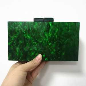 Mini bolso de mano de resina de gran capacidad para mujer con piedra incrustada maquillaje impermeable-Bolso de mano adecuado para regalo para damas - Product Image 1