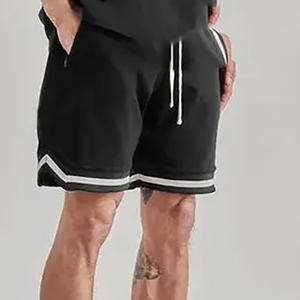 Pantalones Cortos de Baloncesto Clásicos para Hombre - 100% Poliéster, Casuales, de Secado Rápido, Cintura Media, Cierre con Cordón, Cómodos para Práctica y Competencia - Product Image 2