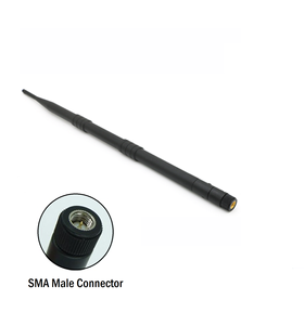 Antena de pato de goma con Cable RG58 + conector SMA (M) ST (con soporte L), 433MHz, 12dBi, hecha en la India - Product Image 3