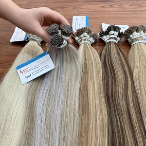 Vente en gros d'extensions de cheveux humains 100% pointe de kératine de haute qualité I pointe cheveux facile à attacher droit diverses couleurs prix usine - Product Image 2