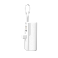 Banque De Puissance 5000 Mah Mini Power Banks Mobile Fast Charger 5000 mAh Batería externa Cute Plug Tail Power Bank para iPhone