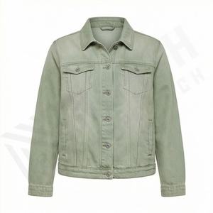 Chaqueta Vaquera Transpirable con Logotipo Frontal Personalizado para Hombre, Nueva Colección de Otoño, Servicio OEM, Ropa de Moda - Product Image 1