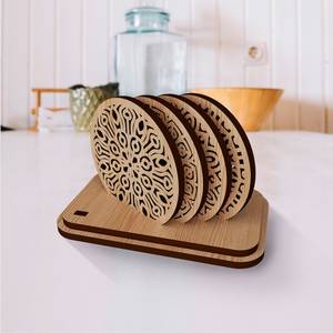 Walnut coasters Walnut Wood Coaster <b>Sets</b> - Top Quality - Product Image 6