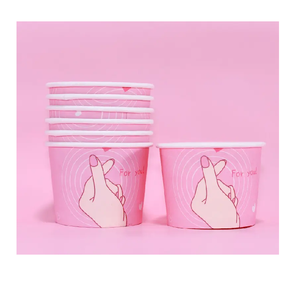 Gobelet en papier ondulé à double paroi personnalisé pour desserts et crème glacée Cupstock jetable pour le stockage des aliments et des boissons - Product Image 5