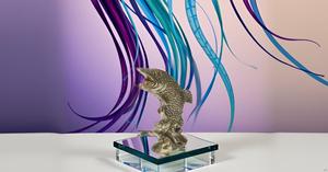 ตุ๊กตาปลาทองเหลืองสไตล์วินเทจดีไซน์ศิลปะทำด้วยมือมีรายละเอียดซับซ้อนสำหรับตกแต่งบ้านหรืองานแต่งงาน - Product Image 5