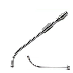 Tubo de Succión Manual Frazier de Acero Inoxidable, Instrumento Médico Quirúrgico ORL Reutilizable - Product Image 2