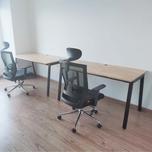 Bureau assis-debout en forme de L, luxe minimaliste, 140x70cm, mobilier de bureau en MDF, HBAT005 - Product Image 6