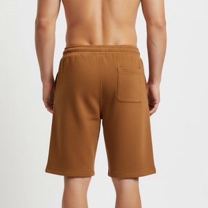 Vente en gros de shorts de survêtement 100% coton et polyester mélangés personnalisés pour hommes, en polaire éponge décontractée, respirant, séchage rapide, service OEM de haute qualité - Product Image 2