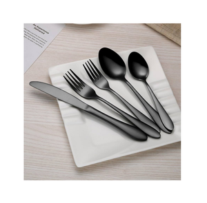 Juego de cubiertos de acero inoxidable de excelente calidad, vajilla con asa de diseño único real de 5 piezas para uso en el hogar, Hotel, restaurante - Product Image 5