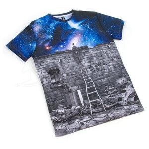 เสื้อยืดพิมพ์ลายซับลิเมชันสำหรับผู้ชายเสื้อยืดรัดรูปแห้งเร็วสำหรับฟิตเนสยิมสำหรับ2025 - Product Image 3
