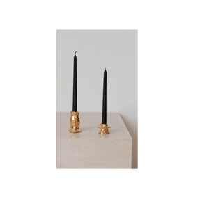 Pilier de bougie en aluminium plaqué or moderne de qualité supérieure pour la décoration intérieure-Candélabre d'éclairage de chambre de Noël décoratif pour chambre à coucher - Product Image 1
