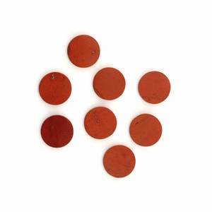 Pierres précieuses plates en vrac en gros de pièce de jaspe rouge naturel de haute qualité de 12mm pour la fabrication de bijoux calibrées par le fournisseur - Product Image 4