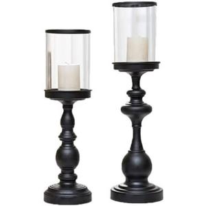 Bougeoir en fer unique avec une finition métallique vieillie et des motifs décoratifs pour un accessoire de maison accrocheur et intemporel - Product Image 4