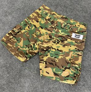 Embroidered Jeans Cargo <b>Shorts</b> for <b>Men</b> Stylish Denim <b>Shorts</b> <b>with</b> Multiple <b>Pockets</b> and Comfortable Fit - Product Image 2