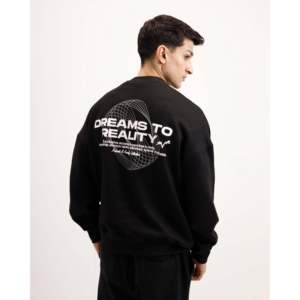 เสื้อสเวตเชิ้ตผ้าไหมคุณภาพสูง Dreams Reality ระบายอากาศได้ดี ตกแต่งด้วยงานปักนูนและประดับด้วยคริสตัล  ออกแบบพิเศษสำหรับฤดูหนาว - Product Image 3