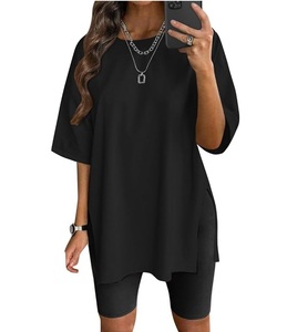 Camiseta extragrande personalizada para mujer, camiseta de manga corta de algodón OEM con marca DTF o logotipo prensado en caliente - Product Image 5