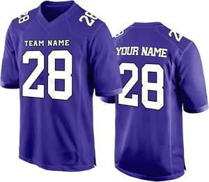 Camisetas de fútbol americano personalizadas de alto rendimiento con diseños sublimados y detalles de jugadores personalizados para equipos - Product Image 1