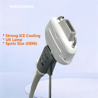 Pièce à main IPL SHRICHMAN UK, lampe au xénon, refroidissement par eau, 480/530/590 nm, filtre OEM, 1 million de tirs, CE ROHS, épilation, soin de la peau, lampe UK