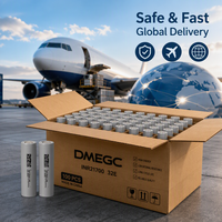 بطارية أسطوانية DMEGC INR18650-32E بجهد 3.7 فولت وسعة 3200 مللي أمبير في الساعة وسرعة تفريغ 3C للدراجات الكهربائية والطاقة المحمولة